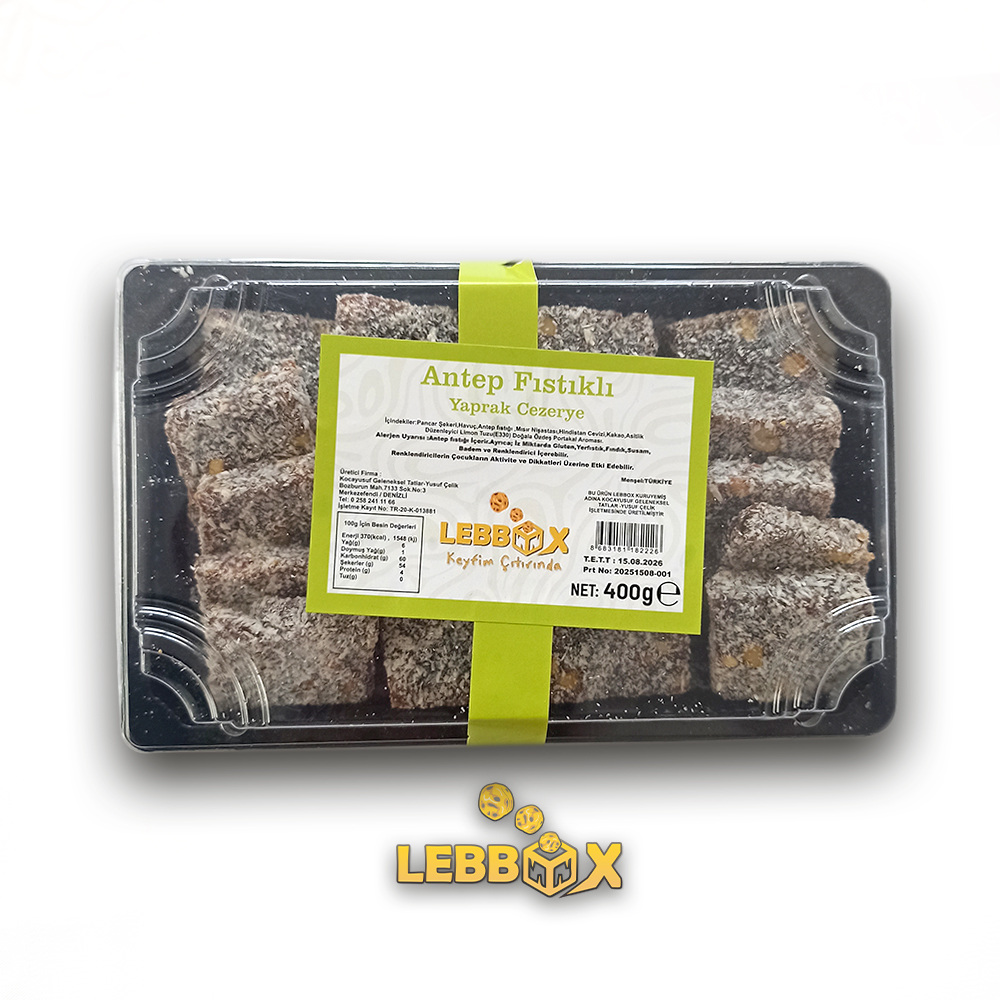 Antep Fıstıklı Cezerye 400 Gr - Resim 1